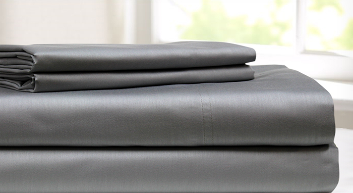 600 THREAD COUNT EGYPTIAN COTTON SHEET SET GRAY